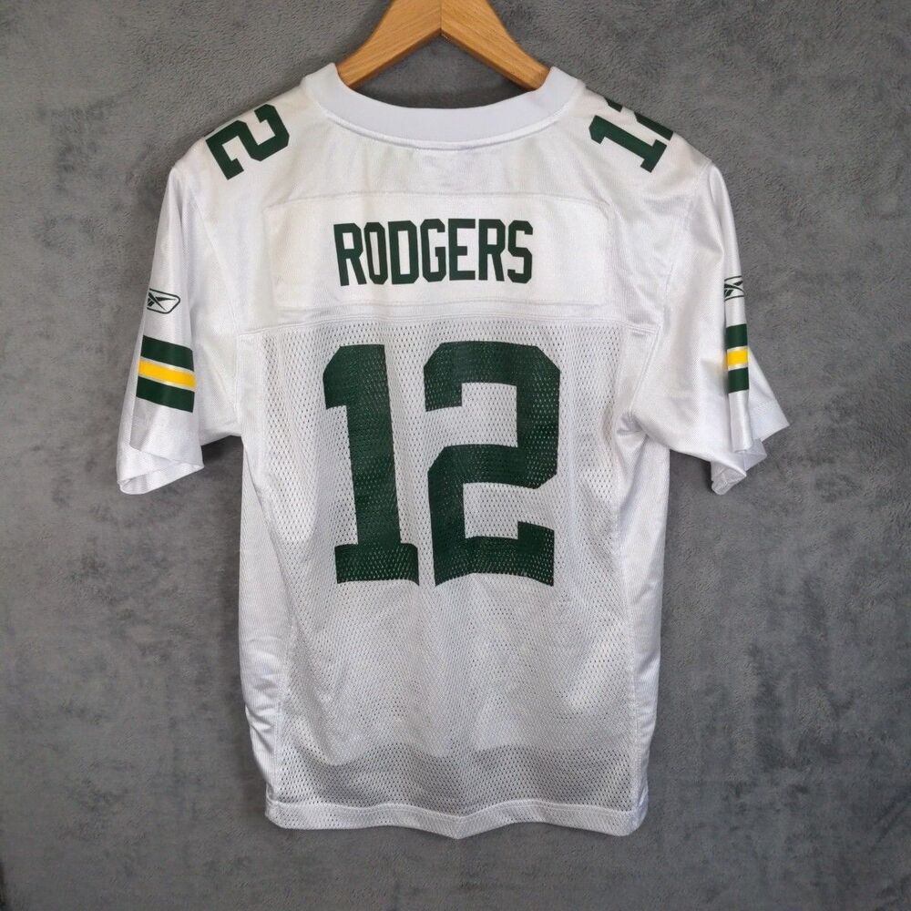 NFL Equipment On Field Jersey Youth Large Green Bay Packers Aaron Rodgers